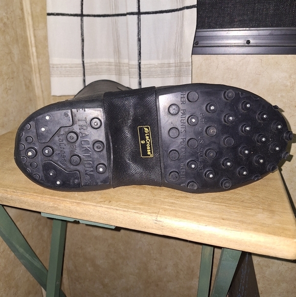 La Crosse Tracton 12" Overshoe Black Heavy-Duty Boots with Buckle Straps - Picture 5 of 14